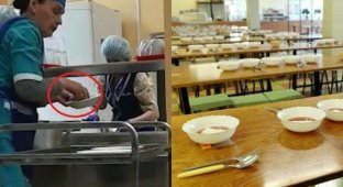 В Екатеринбурге разгорелся скандал из-за поваров, раскладывавших еду по тарелкам руками (5 фото + 1 видео)