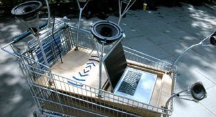 Общественная радиостанция в телеге - просто и удобно! (12 фото)