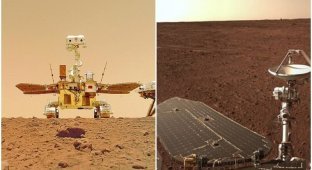 Марсоход Zhurong показал новые снимки красной планеты (10 фото + 1 видео)