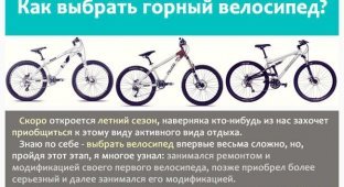 Как правильно выбрать горный велосипед (9 фото)