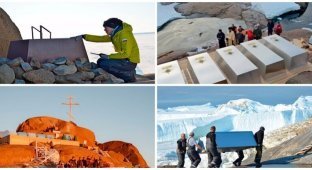 Ледяной приют: как хоронят полярников в Антарктиде (9 фото)