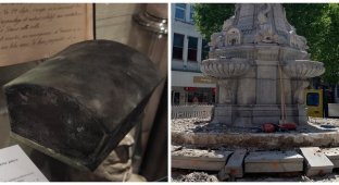 В бельгийском фонтане нашли шкатулку с сердцем мэра (7 фото)