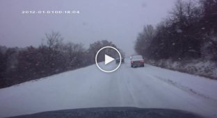 Снегопад в Севастополе