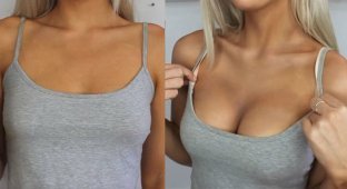 Бьюти-блогер показала, как увеличить грудь с помощью макияжа (9 фото + 1 видео)