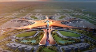 В Пекине строят новый аэропорт (8 фото)
