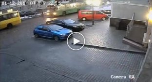 Авария с участием троллейбуса в Одессе