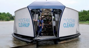 Боян Слат запустил баржи на солнечной энергии для очистки рек (9 фото)