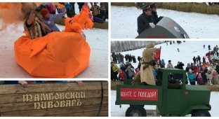 Танк, пивная бочка и валенок: в Тамбове состоялся фестиваль креативных санок (20 фото + 1 видео)