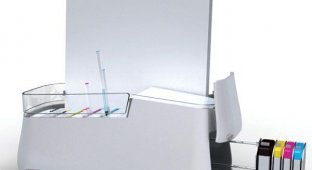 REENK - концепт принтера на шариковых ручках (4 фото)