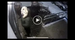 В Оренбурге камера сняла вандала, пришедшего с двумя девушками, из клуба