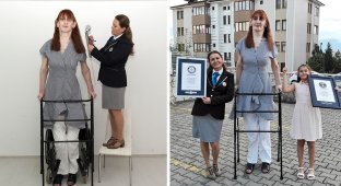 Книга рекордов Гиннеса назвала самую высокую женщину в мире (4 фото)