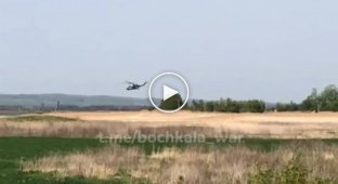 Украинские ударные вертолеты ми-24 нанесли сегодня удар на изюмском направлении