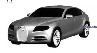Bugatti запатентовала дизайн своего концепткара 16C Galibier Sport Sedan (9 фото)
