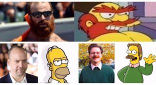 16 людей, поразительно похожих на персонажей Симпсонов (18 фото)