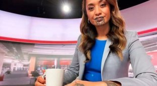 Орини Кайпара - ведущая новостей из Новой Зеландии с необычной внешностью (3 фото + видео)