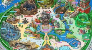 Студия Ghibli показала дизайн тематического парка по мотивам мультфильмов Миядзаки (7 фото)