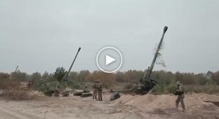 Украинская артиллерия ВСУ на учениях