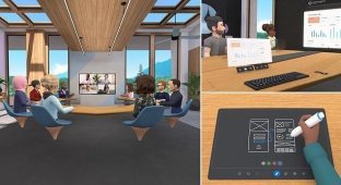 Facebook предлагает работать в офисах виртуальной реальности (12 фото + 2 видео)