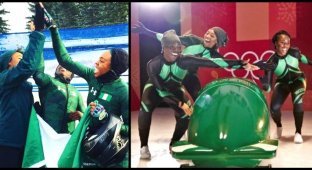 Женская сборная Нигерии по бобслею собирается на зимнюю Олимпиаду! (10 фото)