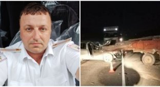 Пьяный участковый под Арзамасом врезался в трактор и сбежал, бросив пострадавшую пассажирку (3 фото)