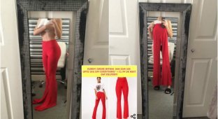 Девушка заказала брюки через интернет, но они были больше похожи на ласты (6 фото)