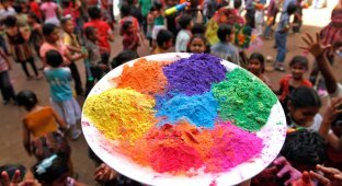Краски фестиваля Холи (31 фото)