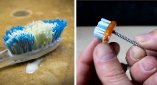 Как необычно ее можно использовать старую зубную щетку (18 фото)