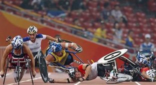 Трагедия на паралимпийских играх (6 фото)