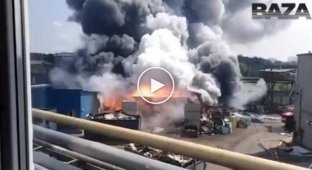 Взрыв и пожар на заводе Рубин в Подмосковье