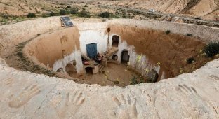 Подземные дома в Тунисе (16 фото)