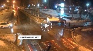 Наезд на пешехода в Днепродзержинске 