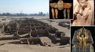 Археологи нашли в Египте золотой город (22 фото)