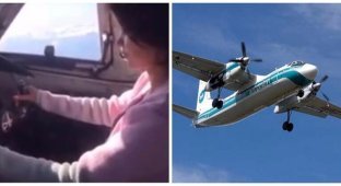 СК завел дело на пилота, посадившего подругу «порулить» пассажирским Ан-24 (2 фото + 1 видео)