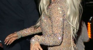 Леди Гага в откровенном наряде (6 фото)