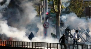 Забастовка во Франции (30 фотографии)