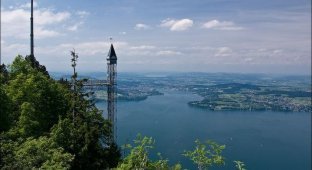 Самый высокий наружный лифт в Европе - Hammetschwand (7 фото)
