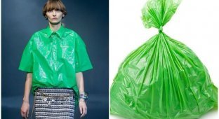 Бренд Balenciaga представил рубашку из пластика за $915 (4 фото)