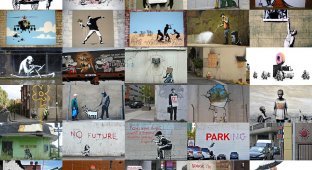 Бэнкси – самый таинственный и скандальный мастер граффити (35 фото)