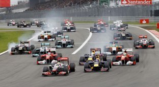 Необычные фото Формулы-1, Гран-при Германии 2011: гонка (33 фото)