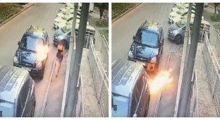 В Краснодаре подростки скинули горящую бутылку на девушку (4 фото + 1 видео)