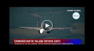 Турецкий телеканал показал схему, по которой Армения отправляла истребители для помощи РФ