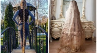 Златовласка из Одессы не стригла волосы 30 лет (10 фото)