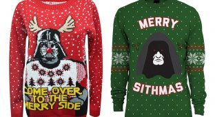 23 рождественских свитера для настоящих фанатов саги 'Звездные войн' (24 фото)