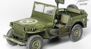 Сборная модель Jeep Willys. Сборка и покраска своими руками (13 фото + 3 видео)