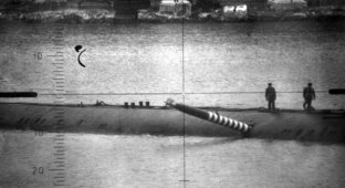 Торпеда, застрявшая в борту советской подводной лодки (3 фото)