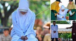 Молодую индонезийку избили палками за близость с бойфрендом (12 фото)