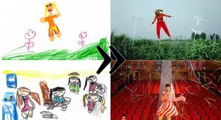 Воплощение детских рисунков (16 фото + 8 фото бонус)
