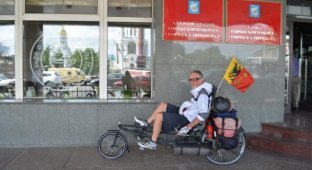 Известный американский велосипедист погиб в России (5 фото)
