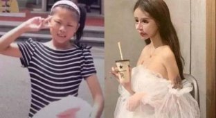 Звезда китайский соцсетей Little Z Nana: школьница перенесла сотню пластических операций, чтобы стать куклой (6 фото)