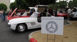 Фанаты Mercedes-Benz организовали встречу Cars&Coffee (40 фото)